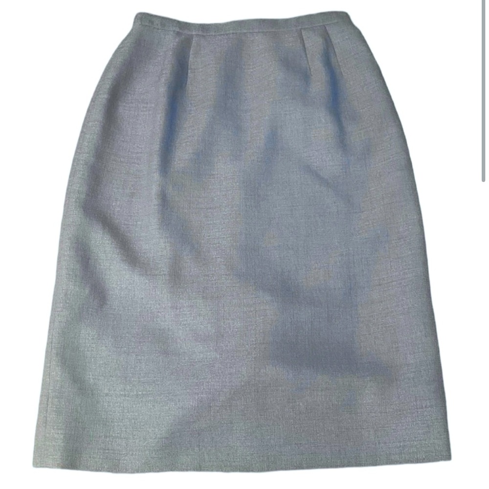Vintage 1980’s Secretary Pencil Skirt in Lilac Purple, Size 6, Small